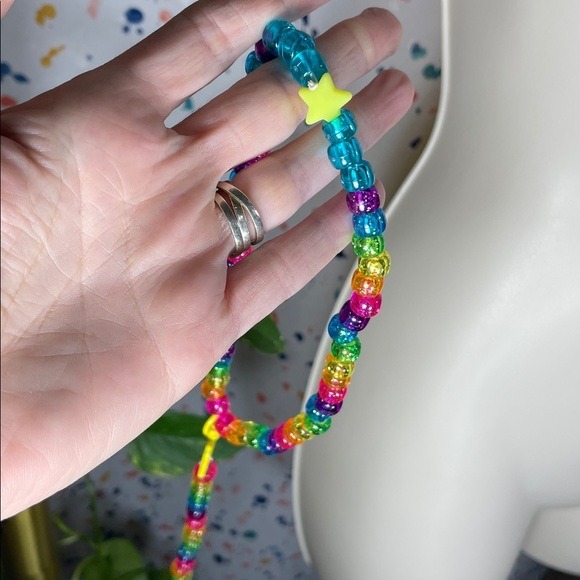 Glitter Bratz Kandi Kids Drop Star rave party Necklace - Picture 3 of 4